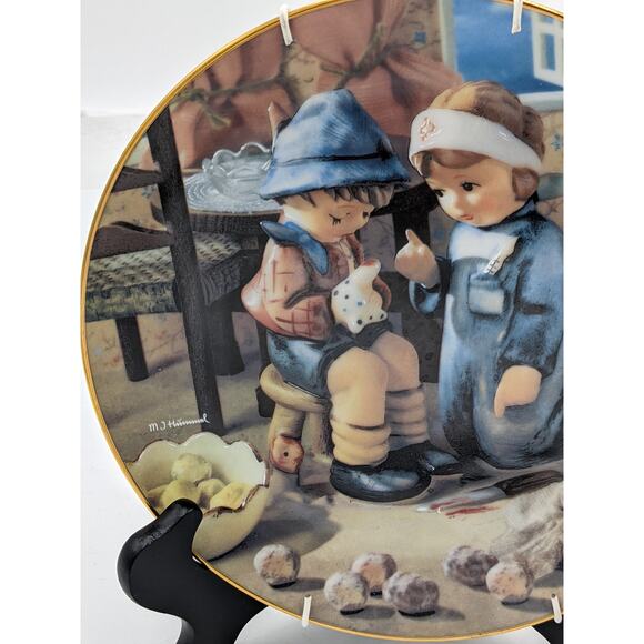 MJ Hummel Little Companions Plate Collection Set 2 Limited Edition Danbury Mint - Picture 4 of 7
